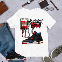 Sneakerhead Blood Shirt - Matching Air Jordan 4 Retro Rare Air