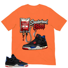 Sneakerhead Blood Shirt - Matching Air Jordan 4 Retro Rare Air