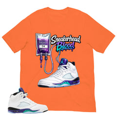 Sneakerhead Blood Shirt - Matching Air Jordan 5 Retro 'Grape' 2025