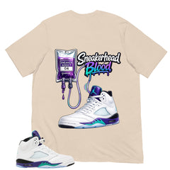 Sneakerhead Blood Shirt - Matching Air Jordan 5 Retro 'Grape' 2025