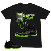 Sneakerhead Blood Shirt - Match Air Foamposite One Black Volt