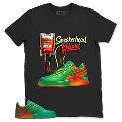 Sneakerhead Blood Shirt - Match Air Force 1 Stadium Green Crimson
