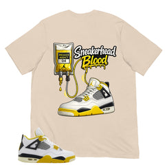 Sneakerhead Blood Shirt - Match Air Jordan 4 Vivid Sulfur