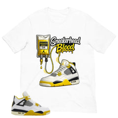 Sneakerhead Blood Shirt - Match Air Jordan 4 Vivid Sulfur