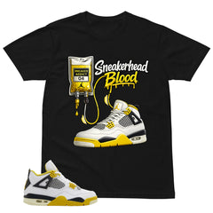 Sneakerhead Blood Shirt - Match Air Jordan 4 Vivid Sulfur