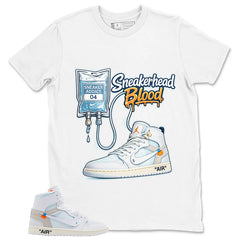 Sneakerhead Blood Shirt - Match Virgil Abloh x Air Jordan 1 Alaska