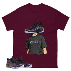 Sneakerhead Graphic Tee, Shirt to Match Air Foamposite One Eggplant, Air Foamposite Unisex Purple Shirt