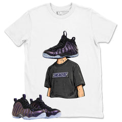 Sneakerhead Graphic Tee, Shirt to Match Air Foamposite One Eggplant, Air Foamposite Unisex Purple Shirt