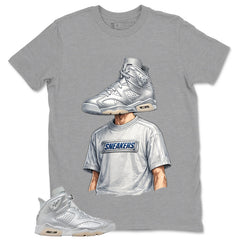 Sneakerhead Shirt - Match Air Jordan 6 x Paris Saint-Germain Metallic Silver