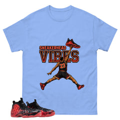 Sneakerhead Vibes Graphic Tee, Shirt to Match Air Foamposite Stranger Things, Air Foamposite Unisex Blue Shirt