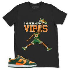 Sneakerhead Vibes Shirt - Match Green Dunk Low Miami Hurricanes