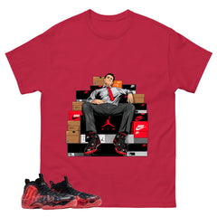 Sole Boss Graphic Tee, Shirt to Match Air Foamposite Stranger Things, Air Foamposite Unisex Blue Shirt