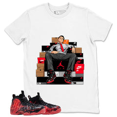 Sole Boss Graphic Tee, Shirt to Match Air Foamposite Stranger Things, Air Foamposite Unisex Blue Shirt
