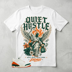 SoleFly Miami 3s Zadago Shirt Quiet Hustle Graphic
