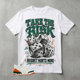SoleFly Miami 3s Zadago Shirt Take The Risk Graphic