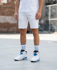 Sport Blue Socks – Air Jordan 6 Retro Inspired Mid-Calf Unisex Crew Socks