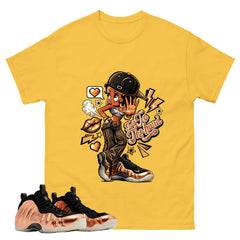 Talk To The Hand Graphic Tee, Shirt to Match Air Foamposite One Copper, Air Foamposite Unisex Black Shirt