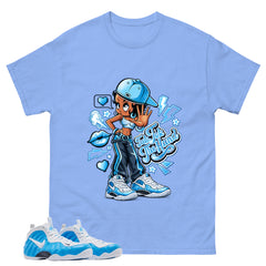 Talk To The Hand Graphic Tee, Shirt to Match Air Foamposite Pro University Blue, Air Foamposite Unisex Blue Shirt