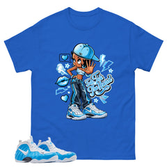 Talk To The Hand Graphic Tee, Shirt to Match Air Foamposite Pro University Blue, Air Foamposite Unisex Blue Shirt