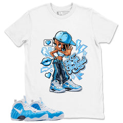 Talk To The Hand Graphic Tee, Shirt to Match Air Foamposite Pro University Blue, Air Foamposite Unisex Blue Shirt