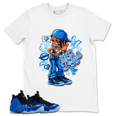 Talk To The Hand Shirt - Match Air Foamposite One Royal