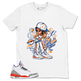 Talk To The Hand Shirt - Match Blue Air Jordan 3 Knicks