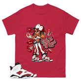 Talk To The Hand Shirt - Match White Air Jordan 6 Carmine
