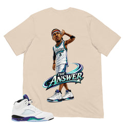 The Answer Shirt - Matching Air Jordan 5 Retro 'Grape' 2025
