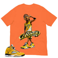 Graphic Tee The Answer Shirt - Matching Air Jordan 5 T23 Tokyo