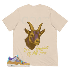 The Goat Shirt - Match Union LA x Air Jordan 4 Desert Moss