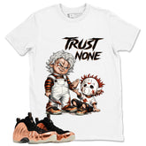 Trust None Graphic Tee, Shirt to Match Air Foamposite One Copper, Air Foamposite Unisex Black Shirt