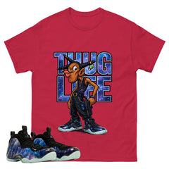 Thug Life Graphic Tee, Shirt to Match Air Foamposite One Galaxy, Air Foamposite Unisex Black Shirt