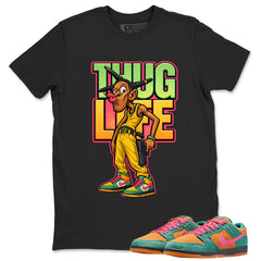 Thug Life Graphic Tee, Shirt to Match SB Dunk Green Noise, SB Dunk Green Noise Watermelon Unisex Shirt