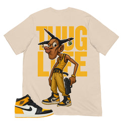 Thug Life Shirt - Match Air Jordan 1 Yellow Toe
