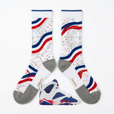 Tinker Alternate Sneaker Match Socks ā Air Jordan 7 Retro BG Inspired Mid-Calf Crew Socks