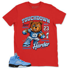Graphic Tee Touchdown 23 Shirt - to Matching Air Jordan 5 Retro SE UNC | Zadago