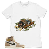 Trappin Shirt - Match Cream Air Jordan Wmns 1 Khaki