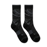 Triple Black Sneaker Match Socks ā Air Max 95 Inspired Mid-Calf Crew Socks