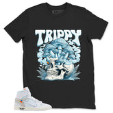 Trippy Skull Shirt - Match Virgil Abloh x Air Jordan 1 Alaska