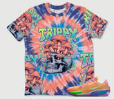 Trippy Tie Dye All Over Print Shirt Match Dylan Harper x Air Zoom GT Cut Tri-State