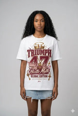 Triumph 47 Hustle Myth Graphic Tee - Shirt To Match Air Jordan 3 Bin23