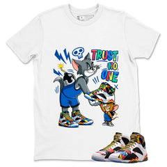 Trust No One Graphic Tee, Shirt to Match Air Jordan 7 Miro, Air Jordan 7 Miro Unisex Shirt