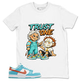 Trust None Shirt - Match Green Dunk Low Miami Dolphins