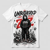 Unbothered Keep Walking White Graphic T-shirt