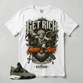 Undefeated 4s Zadago Shirt Get Rich Money Talk Graphic