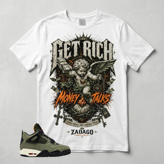 Undefeated 4s Zadago Shirt Get Rich Money Talk Graphic