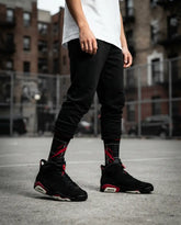Varsity Red Sneaker Match Socks ā Air Jordan 6 Retro 2010 Varsity Red Inspired Mid-Calf Unisex Crew Socks