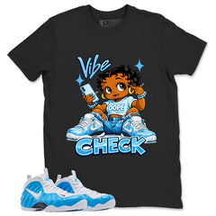 Vibe Check Graphic Tee, Shirt to Match Air Foamposite Pro University Blue, Air Foamposite Unisex Blue Shirt