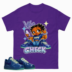 Vibe Check Graphic Tee, Shirt to Match Air Force 1 Mystic Navy, Air Force 1 Unisex Shirt