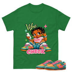 Vibe Check Graphic Tee, Shirt to Match SB Dunk Green Noise, SB Dunk Green Noise Watermelon Unisex Shirt